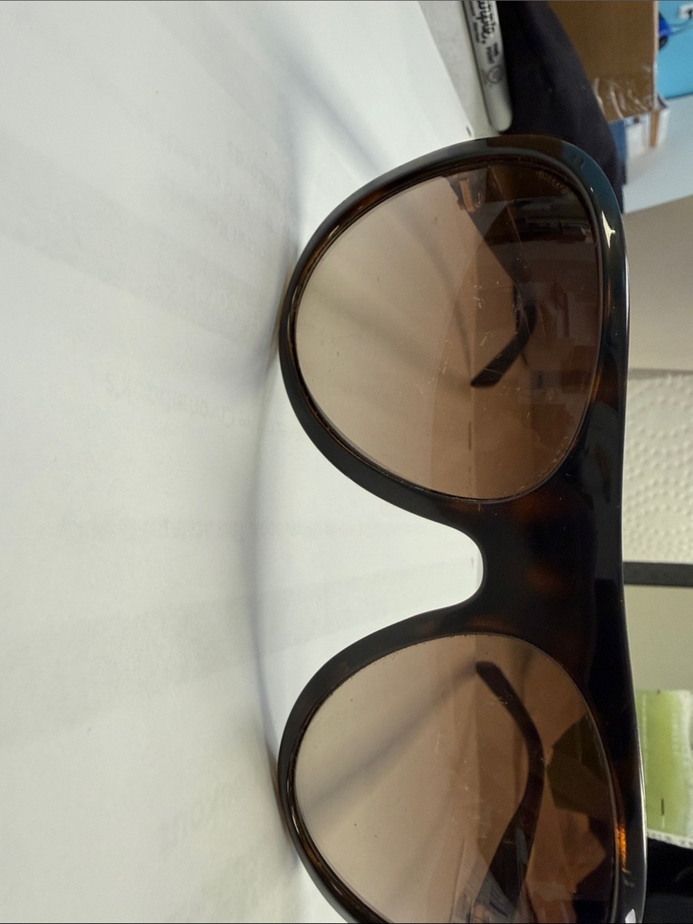 Prada Brown Gradient Aviator Sunglasses